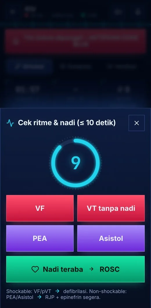 Cek ritme & nadi